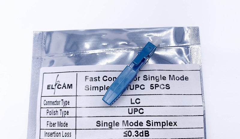 Elfcam ® - LC/UPC Simplex Single-Mode (SM) Fibre Optic Quick Connector, Set of 5 - Image 4